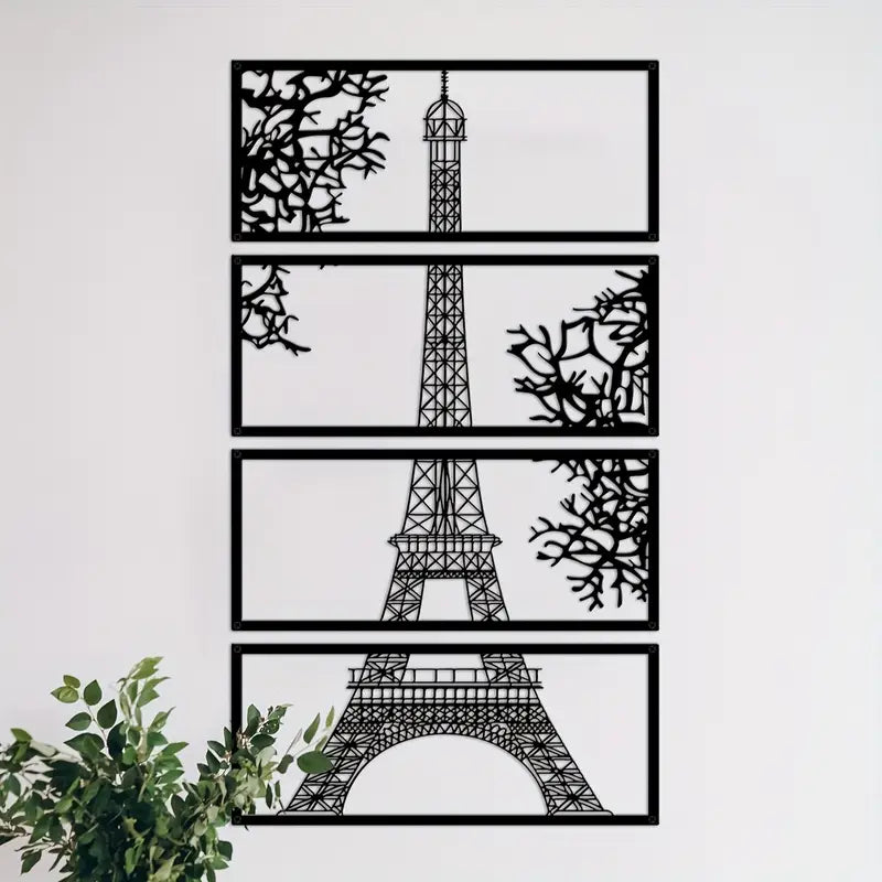 Eiffel Tower Wooden Panels For Wall Decor
